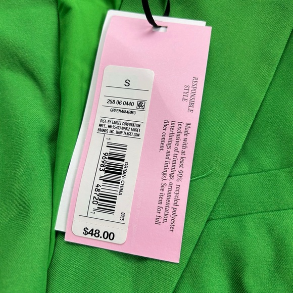 NWT Future Collective with Alani Noelle Cut Out Blazer Green - Picture 6 of 10
